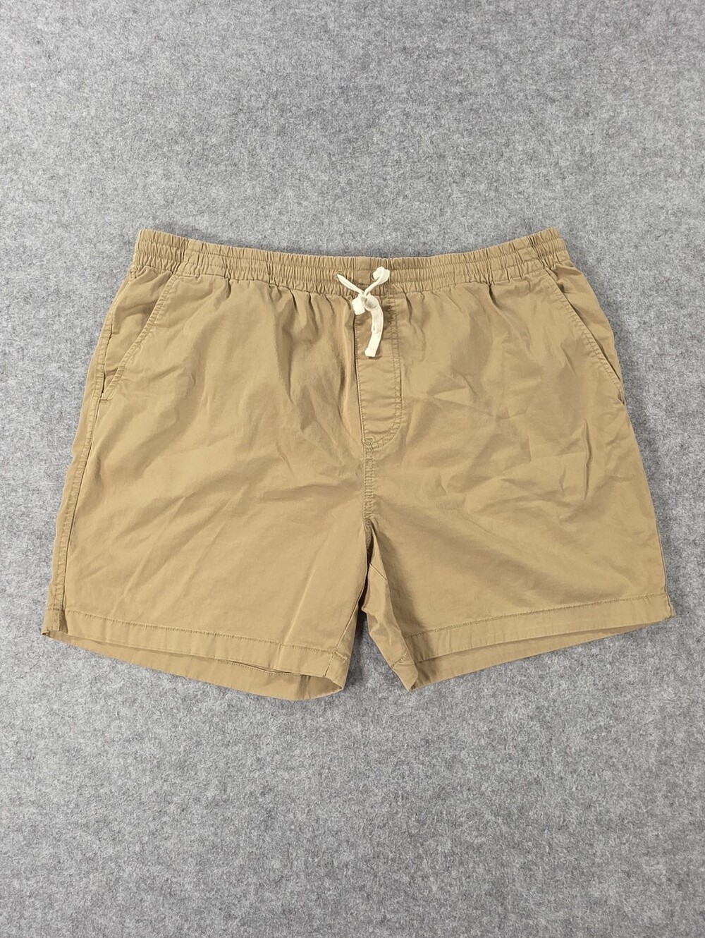 J Crew Men's Drawstring Chino Shorts in Khaki Sz XL